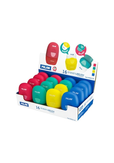 Mılan 4900116 Capsule Fırçalı Silgi - 16adet