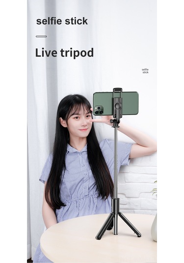 Kosona S03 Telefon Tutucu: Tripod 360 Döner, Alüminyum Kaymazsız Çubuk, Bağımsız Bluetooth Kumanda