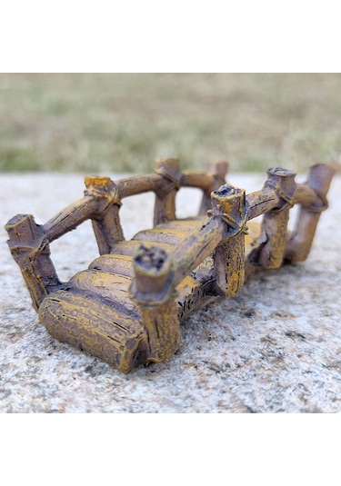 Homyl Minyatür Köprü Balık Tankı Süs Bonsai Ev Dekorasyonu