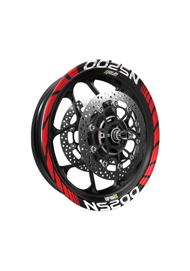 Bajaj Pulsar Ns 200 Jant Şeridi Kırmızı