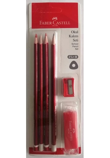 Fc Okul Kurşun Kalem Seti 2 Ad. Kurşun Ve Kırmızı Kalem + Silgi + Kalemtıraş 5244000026