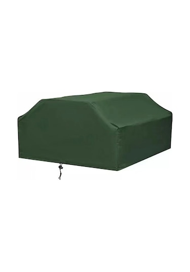 Mufunye 210d Yeşil Bahçe Masa Örtüsü - 4 Kişilik, 160x150x80cm, Yağmur/solay Koruyucu, Dayanıklı Dış Mekan Masa Kılıfı