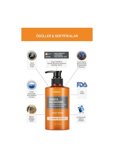 Kundal Cherry Blossom Yoğun Nemlendirici Vücut Yıkama Jeli 500 ML