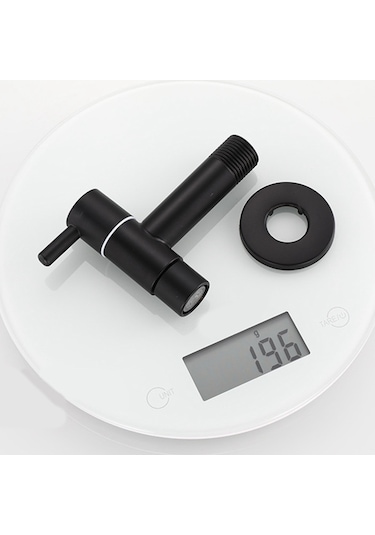 Xurunkeji Mop Lavabo Musluğu 304 Paslanmaz Çelik Banyo Çamaşır Makinesi Musluğu Açık Bahçe Tek Soğuk Su Musluğu Siyah Siyah