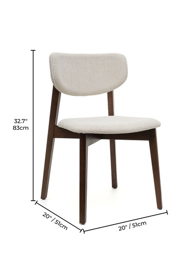 Leto Ceviz Ahşap 6'lı Mutfak Salon Yemek Odası Sandalyesi