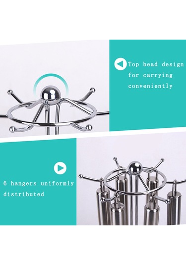 Wezone Paslanmaz Çelik Mutfak Organizatörü - 6 Kanca İle Kaçak, Kaşık, Paleta Tutucu - Alan Tasarruflu Ev Gereci Diğer