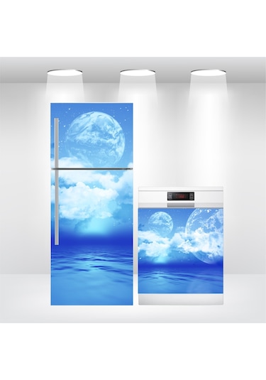 Buzdolabı Ve Bulaşık Makinesi Kapak Folyo Kaplama Gökyüzü