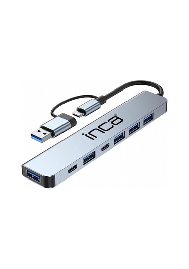 Teknoteg - Art - Inca Iutp-7 Usb Type-c Hub X7 Alumınyum Çoklayıcı
