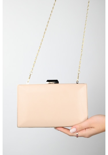 Luvishoes Ivan Koyu Bej Cilt Kadın Abiye Çanta Koyu Bej