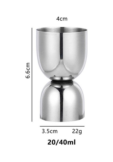 Wondernest Paslanmaz Ons Ölçü Lichen Kapları, Çelik Barmenlik Seti, Zq