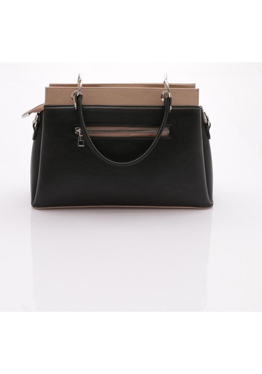 Dgn 1002 Kadin Kolonlu Omuz Ve Kol Çantasi 1002-2611-R1705 Siyah - Vizon