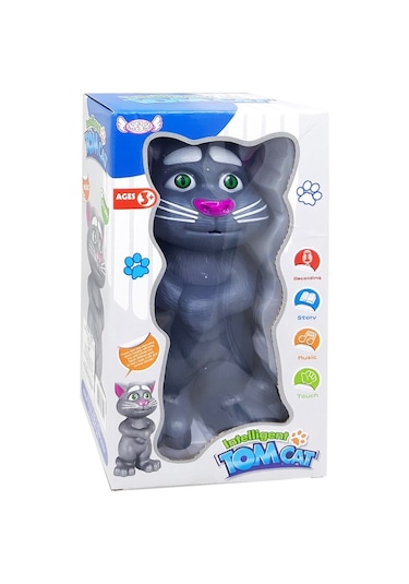 Can Oyuncak Kutulu Pilli Kedi Tom Konuşan