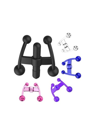 Bloomnest Mor 10 Frekans Akupresür Masaj Giyilebilir Yatıştırıcı Vücut Gevşetici Op3gzv, Çok Renkli Çok Renkli