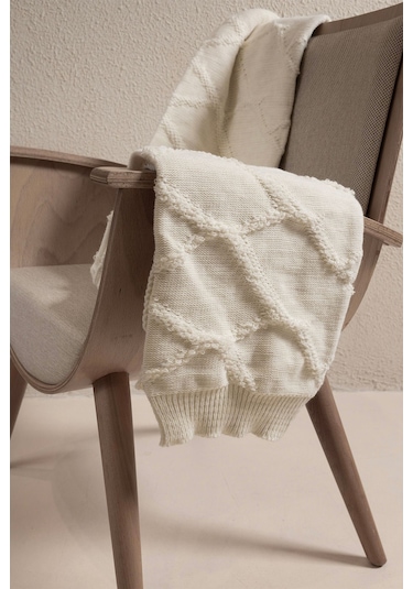 Espuma De Mar Krem Tek Kişilik Battaniye 160x220 37126 Krem