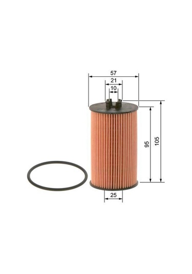 Opel Astra J 1.4 Turbo Yağ Filtresi 2010 - 2016 Bosch N11.9911