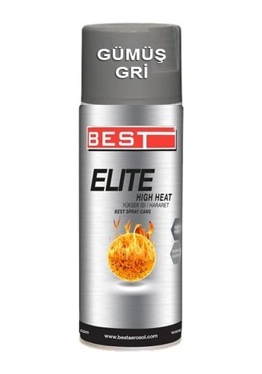 Best 300 Derece Isıya Dayanıklı Gümüş Gri Sprey Boya 400 ML