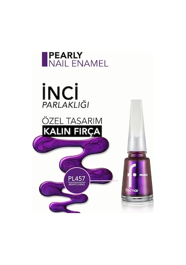 Flormar Pearly Yarı Şeffaf Sedefli Parlak Oje PL457 Bewitching
