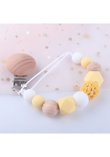 Adet Bebek Silikon Emzik Zinciri Bebek Diş Kaşıyıcı Zinciri Anti-damla Silikon Bebek Diş Kaşıyıcı Boncuk Zincir Çocuklar Hediye Şeffaf