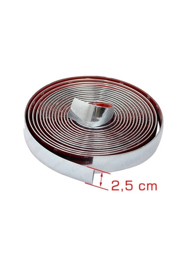 Carmind 25MM Dekoratif Nikelajlı Şerit Çıta 2 M