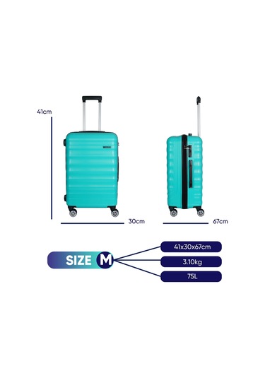 Vegmann Delphin Su Yeşili Orta Boy Valiz Su Yeşili