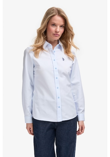 U.S. Polo Assn. U.s. Polo Assn. Kadın Açık Mavi Gömlek Basic 50324791-vr003 Acık Mavı