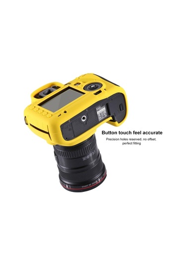 Sones Canon Eos 5d Mark Iıı / 5d3 İçin Puluz Yumuşak Silikon Koruyucu Kılıf Sarı