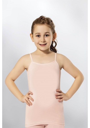 Kota 3411x12 Kız Çocuk 12'li Likralı İp Askılı Karışık Desen Atlet-renkli Asorti