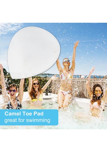 Mufunye Paket Deve Ayağı Pedi Silikon Deve Ayağı Kapatıcı Yeniden Kullanılabilir Görünmez Yapıştırıcı Kadın Mayo Su Geçirmez Yüzme Örtüsü Pedi