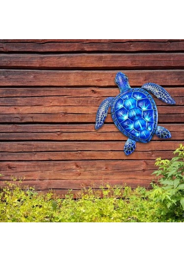 Reedark Pembe Kaplumbağa Duvar Dekoru, Metal Deniz Temalı El Yapımı Heykel 112 Karakter Diğer