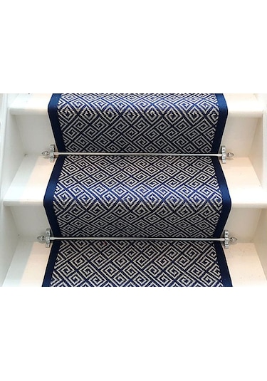 Çelik Halı Tutucu Merdiven Dip Çubuğu Gümüş - Kalın / 90cm