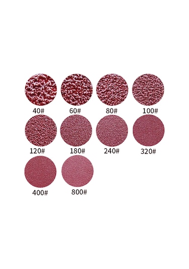 50 Adet Fare Zımpara Sayfaları Diskler Zımpara Pedleri E13164