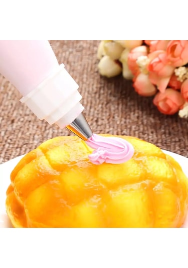 16 Parça Takım Krema Sıkma Torbası Pasta Krema Torbası Kek Süslem