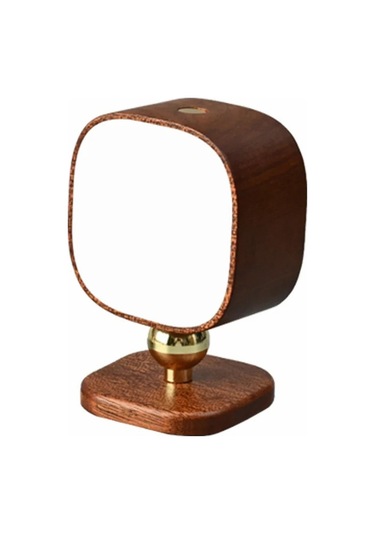 Cbtx 0604 Akıllı Mini Radar Sensör Başucu Gece Lambası Taşınabilir Manyetik Kare Masaüstü Masa Lambası - Koyu Kahverengi