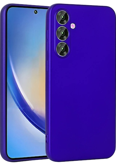 Zore Galaxy Uyumlu A55 Kılıf Msra Premier Silikon Kapak - Saks Mavi Saks Mavi
