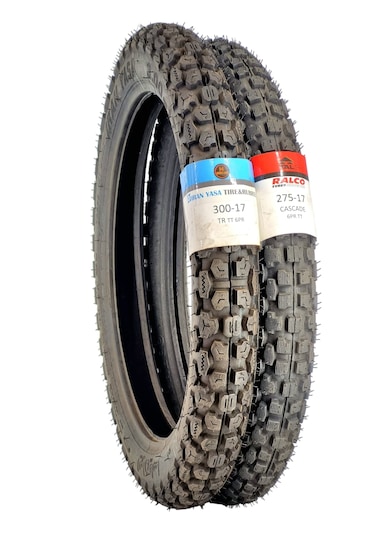Kuba X Boss  300-17 Tt Ve 275-17 Tt Tubetype Lastik Set