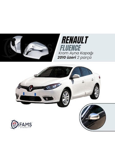 Renault Fluence Krom Ayna Kapağı 2 Prç. 2010 Üzeri P. Çelik