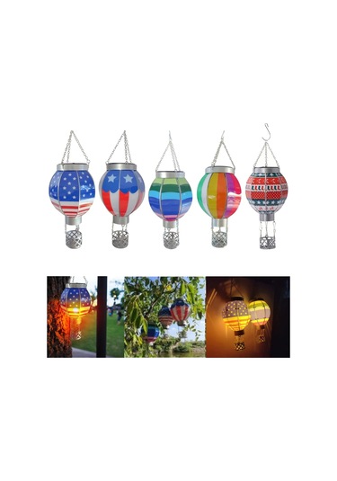 Suofeng Renkli Balon Şekilli Güneş Enerjili Led Bahçe Ve İç Mekan Dekoratif Aydınlatma Lambası
