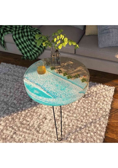 Epoksi Silikon Yuvarlak Yerli Sehpa Kalıbı 40 Cm