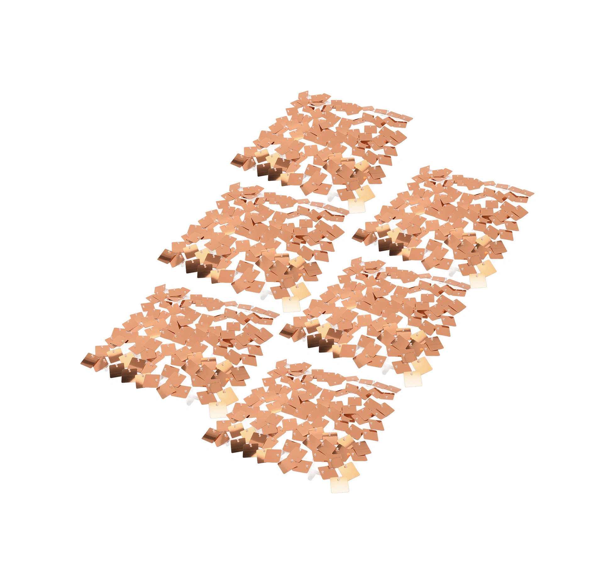 Wezone 6 Adet Güller Altın Renkli Pvc Parlak Zırhlı Duvar Paneli - Fotoğraf Arka Planı, Parti, Düğün Ve Özel Gün Dekorasyonu - Kolay Kurulum, Tekrarlı Kullanım Gül Altın