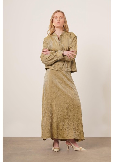 Ftz Women Kadın Kraş Etekli Takım Yeşil 31171 Yeşil