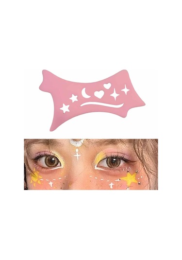 Suntek Lady Pink Için Eyeliner Stencil Çok Amaçlı Pembe