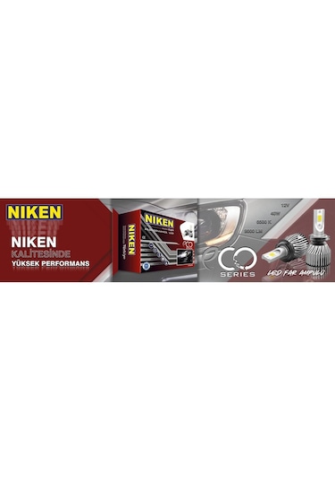 Niken H7 Eco Serisi Led Xenon 9000 Lümen 1 Yıl Garantili