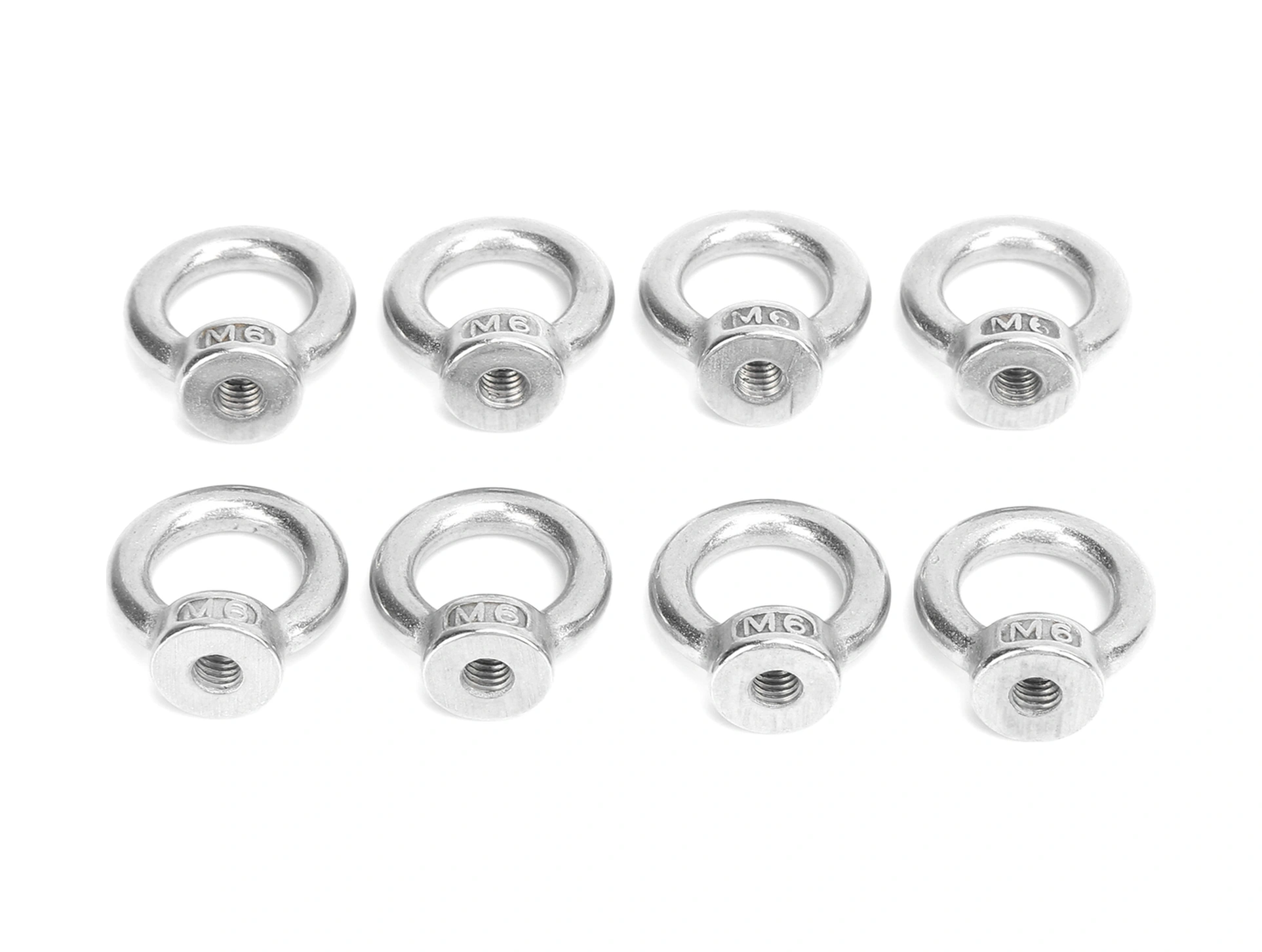 Vkemall 8 Adet Paslanmaz Çelik Gemi Kaldırma Göz Somunu - M8 İndüstriyel Kaldırma Aracı, Anti-korozif, Kolay Kurulum