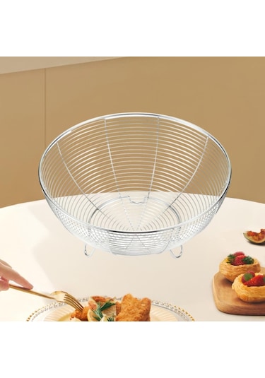 Suntek Yuvarlak Sebze Standı Tutucu Standlı Taşınabilir 26cm