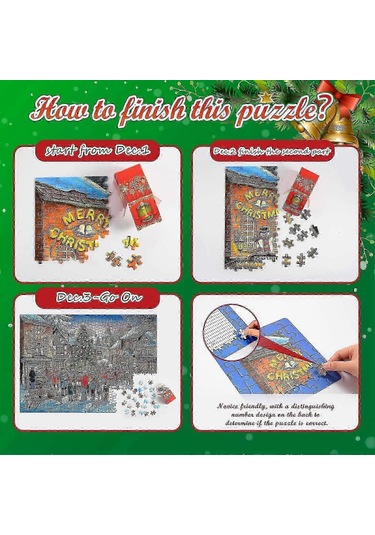 2023 Advent Takvimi Yetişkin Oyuncakları İçin Yapboz Bulmacaları Kadınlar Ve Erkekler İçin Noel Hediyeleri 1000 Parçalık Yapboz