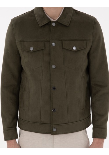 Pierre Cardin Erkek Haki Deri Mont-kaban 50312346-790 Haki