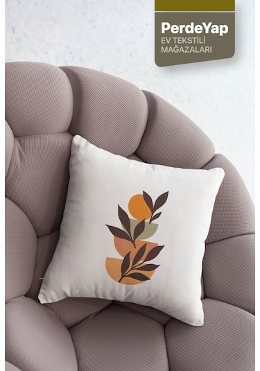 Doğanın Renkleri Temalı Dijital Baskılı 4'lü Kırlent Kılıfı