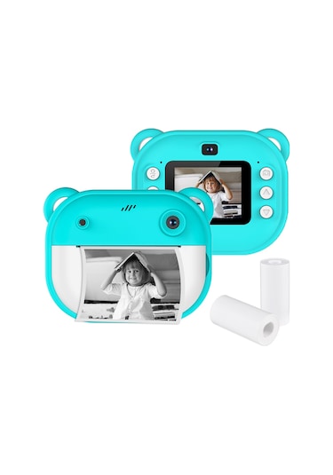 Suofeng Çocuklar İçin Anında Baskı Yapabilen 1080p Dijital Fotoğraf Makinesi - Renkli Çerçeveler Ve Video Kayıt Özellikli
