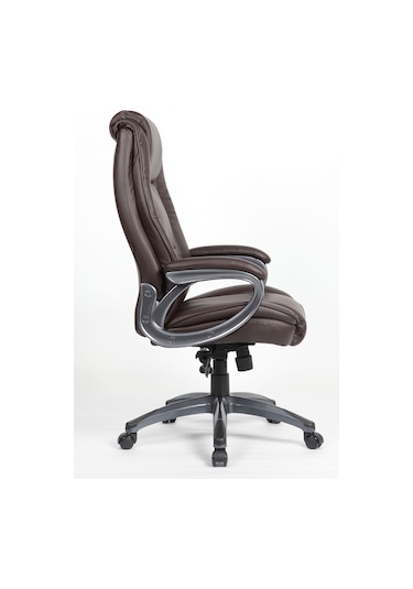Boston Yönetici Koltuğu Suni Deri - Kahverengi 65x114-121,5x81 Cm