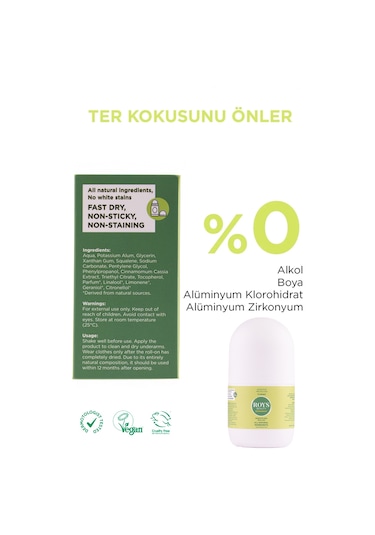 Roys Beauty Hassas Koruma Unisex Roll-On Deodorant 50 ML